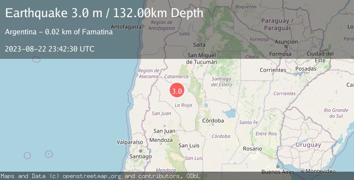 Map of LA RIOJA, ARGENTINA