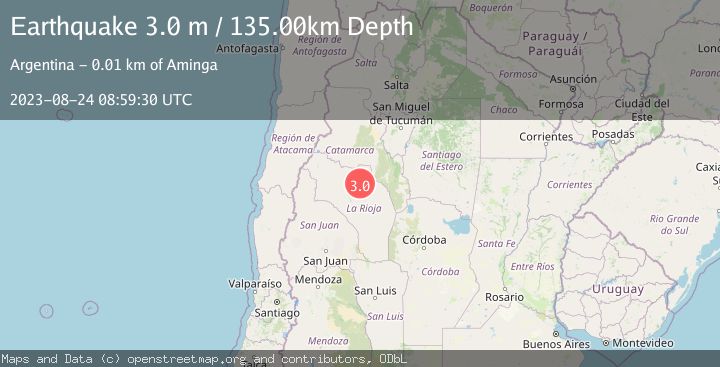 Map of LA RIOJA, ARGENTINA