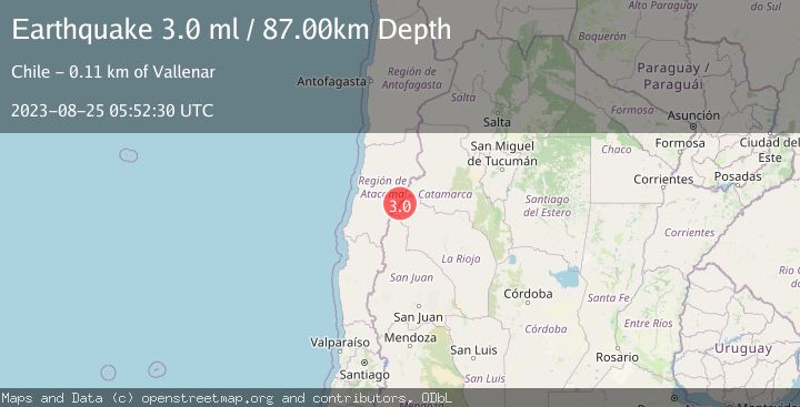 Map of LA RIOJA, ARGENTINA