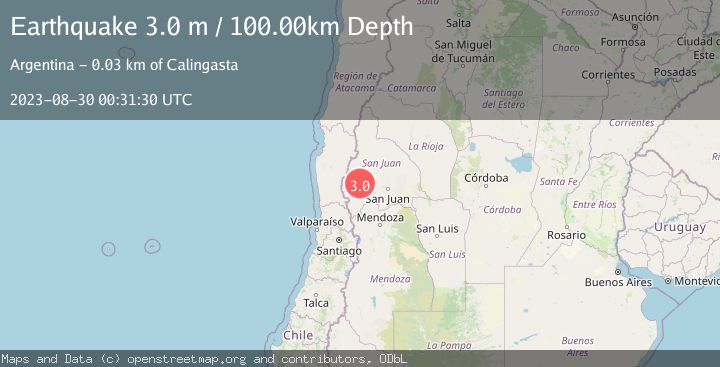 Map of SAN JUAN, ARGENTINA