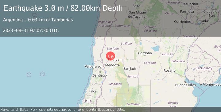 Map of SAN JUAN, ARGENTINA