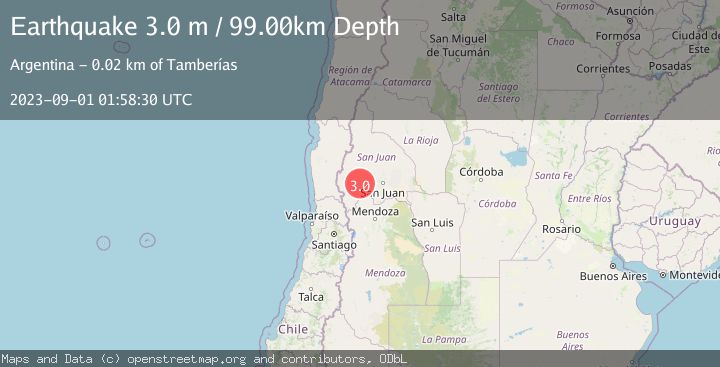Map of SAN JUAN, ARGENTINA