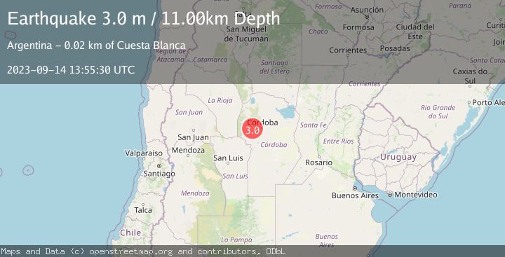 Map of CORDOBA, ARGENTINA