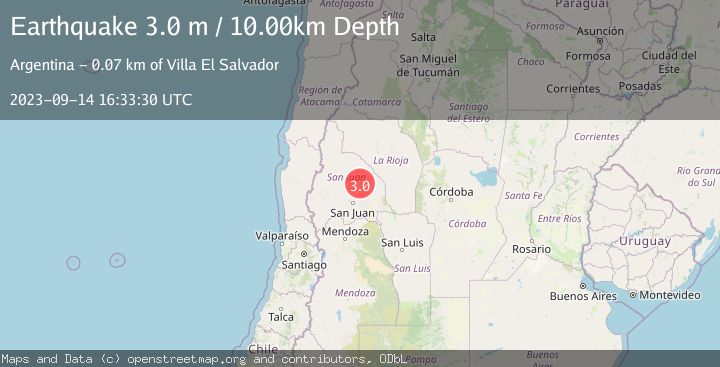 Map of SAN JUAN, ARGENTINA