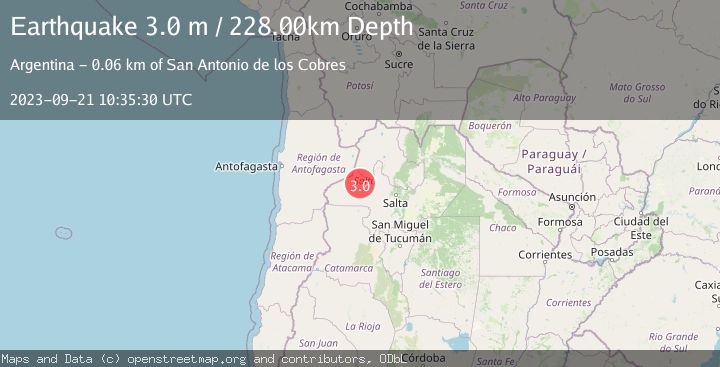 Map of SALTA, ARGENTINA