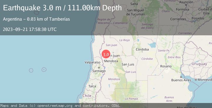 Map of SAN JUAN, ARGENTINA