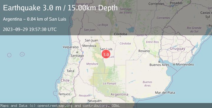 Map of SAN LUIS, ARGENTINA