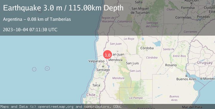 Map of SAN JUAN, ARGENTINA