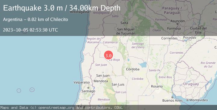 Map of LA RIOJA, ARGENTINA