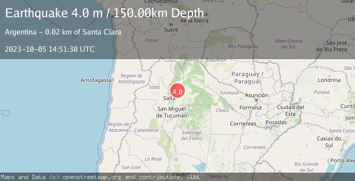 Map of JUJUY, ARGENTINA
