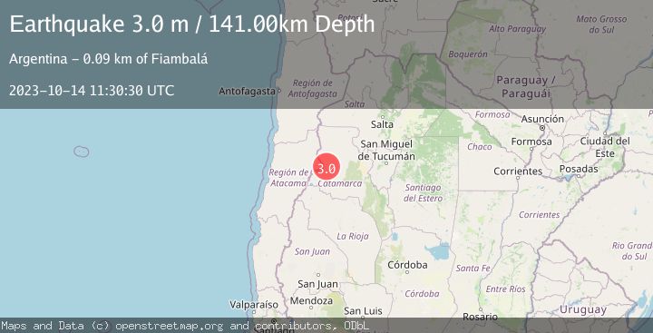 Map of CATAMARCA, ARGENTINA
