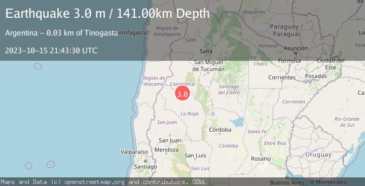 Map of LA RIOJA, ARGENTINA