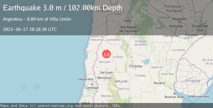Map of LA RIOJA, ARGENTINA