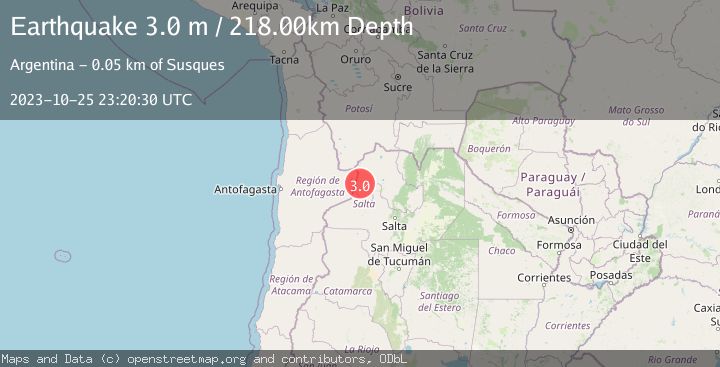 Map of JUJUY, ARGENTINA