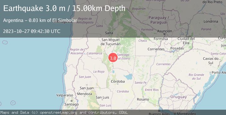 Map of SANTIAGO DEL ESTERO, ARGENTINA