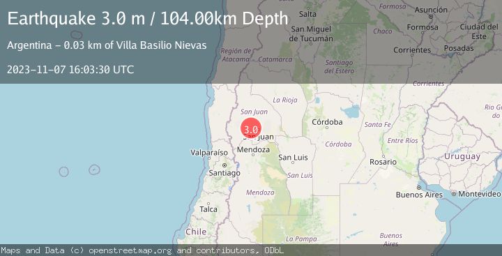 Map of SAN JUAN, ARGENTINA