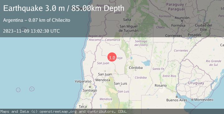 Map of LA RIOJA, ARGENTINA