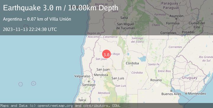 Map of LA RIOJA, ARGENTINA