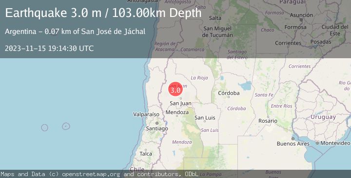 Map of SAN JUAN, ARGENTINA