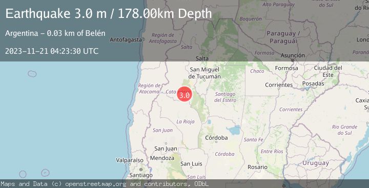 Map of CATAMARCA, ARGENTINA