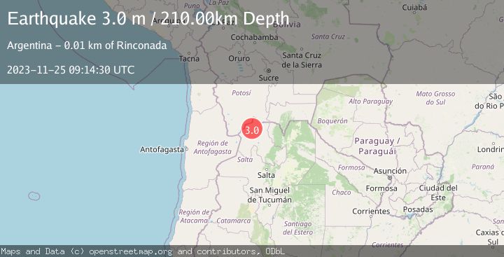 Map of JUJUY, ARGENTINA