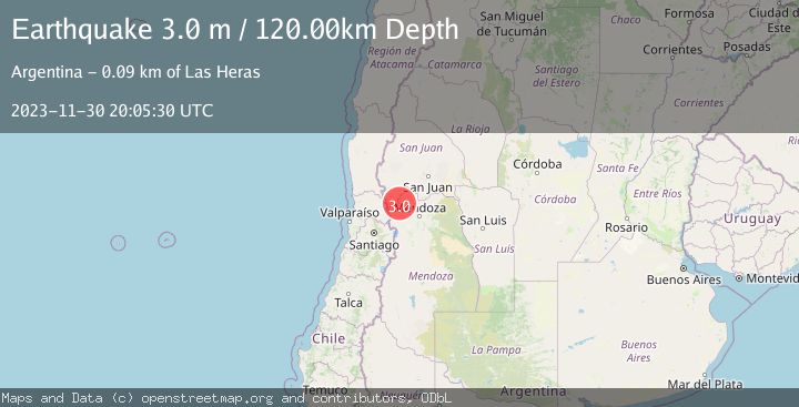 Map of MENDOZA, ARGENTINA