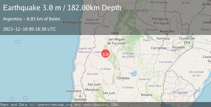 Map of CATAMARCA, ARGENTINA