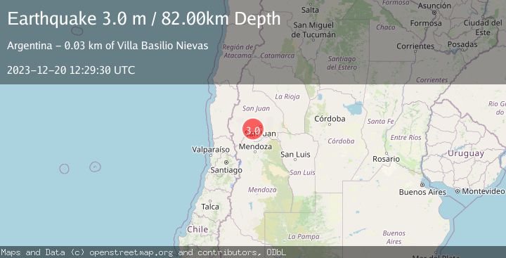Map of SAN JUAN, ARGENTINA