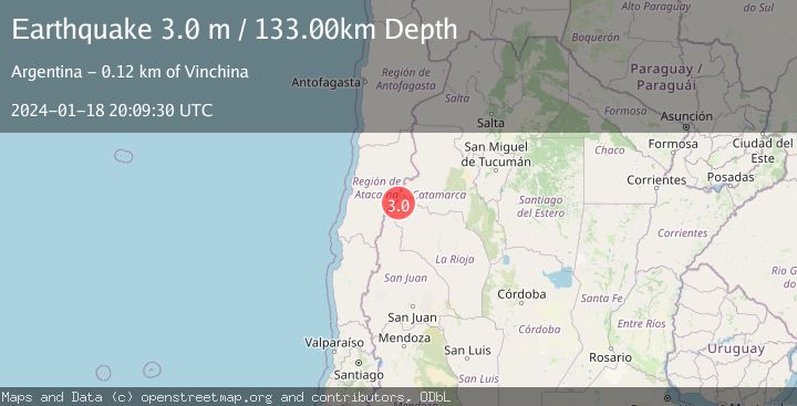 Map of LA RIOJA, ARGENTINA