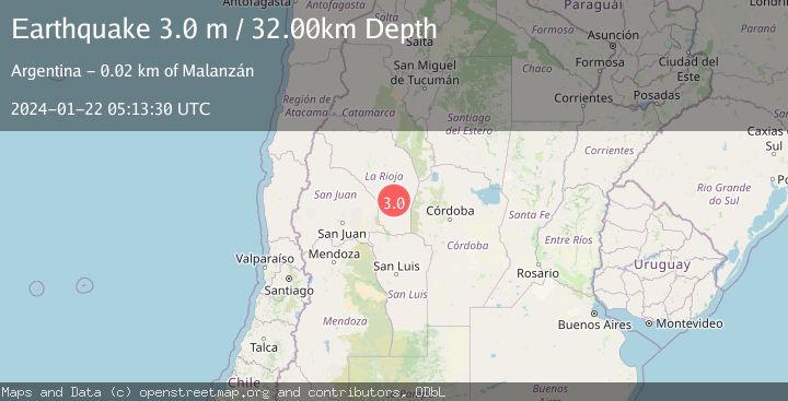 Map of LA RIOJA, ARGENTINA