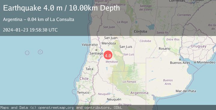 Map of MENDOZA, ARGENTINA
