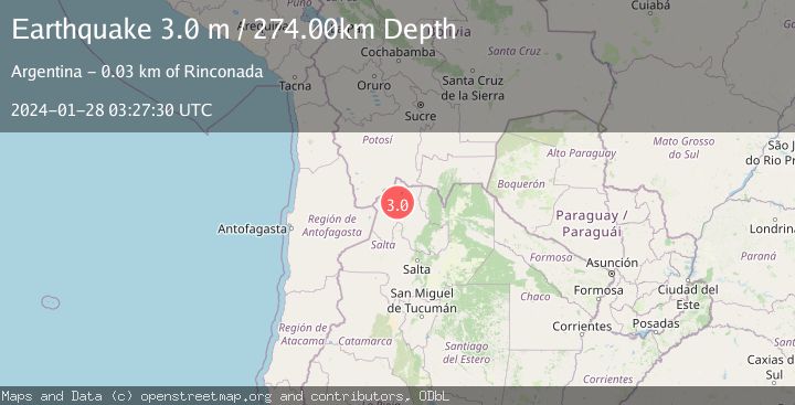 Map of JUJUY, ARGENTINA