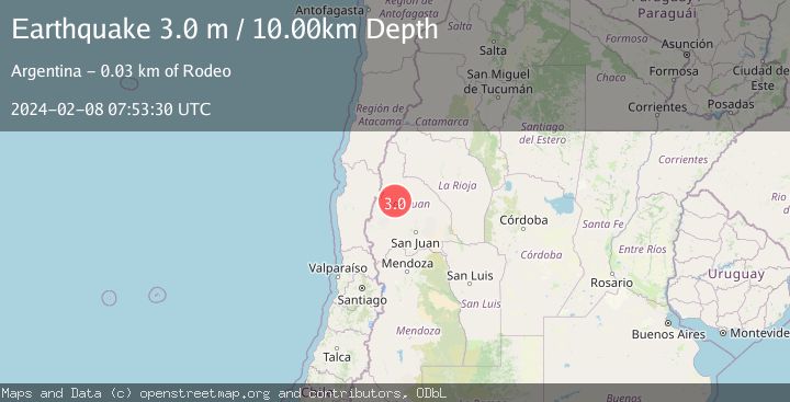 Map of SAN JUAN, ARGENTINA