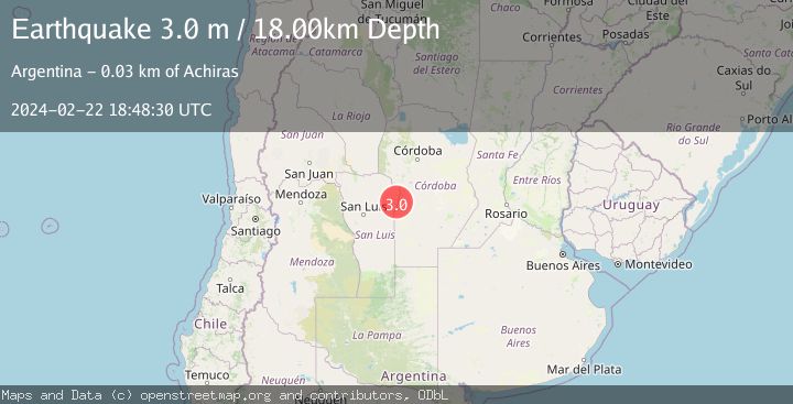 Map of SAN LUIS, ARGENTINA