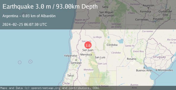 Map of SAN JUAN, ARGENTINA
