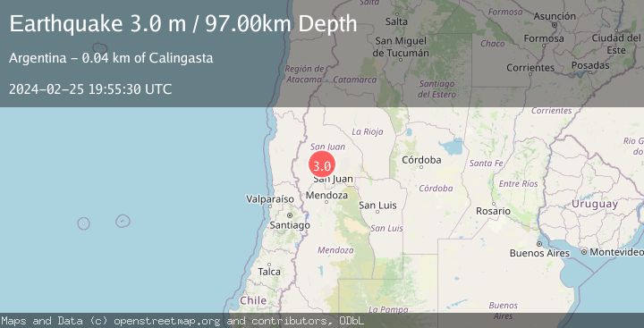 Map of SAN JUAN, ARGENTINA