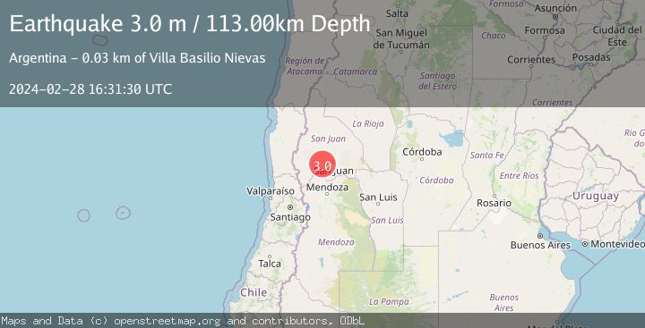 Map of SAN JUAN, ARGENTINA