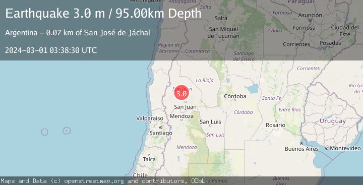 Map of SAN JUAN, ARGENTINA