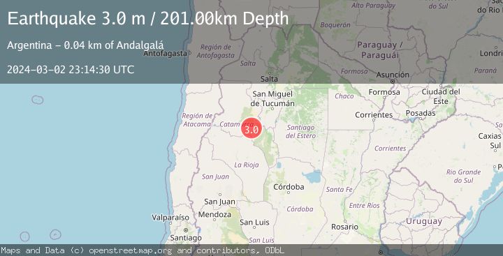 Map of CATAMARCA, ARGENTINA