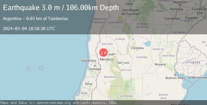 Map of SAN JUAN, ARGENTINA