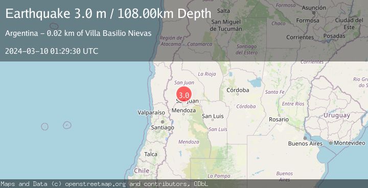 Map of SAN JUAN, ARGENTINA