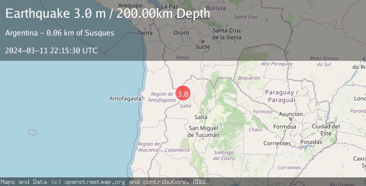 Map of JUJUY, ARGENTINA