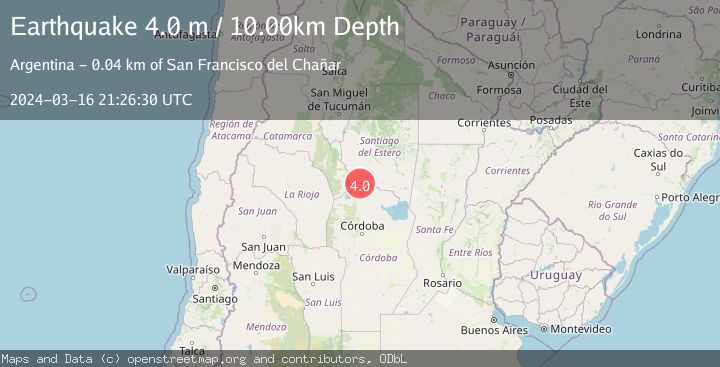 Map of CORDOBA, ARGENTINA