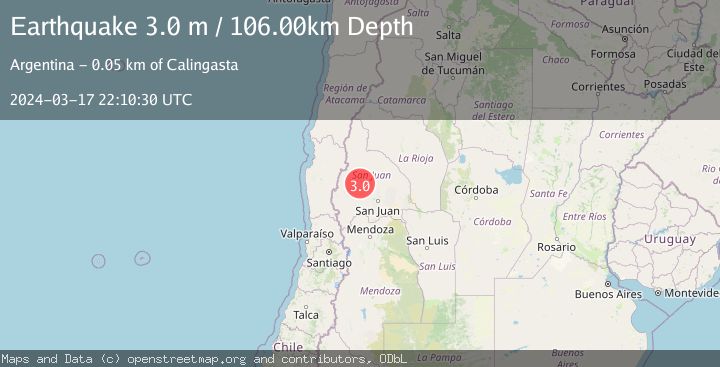 Map of SAN JUAN, ARGENTINA