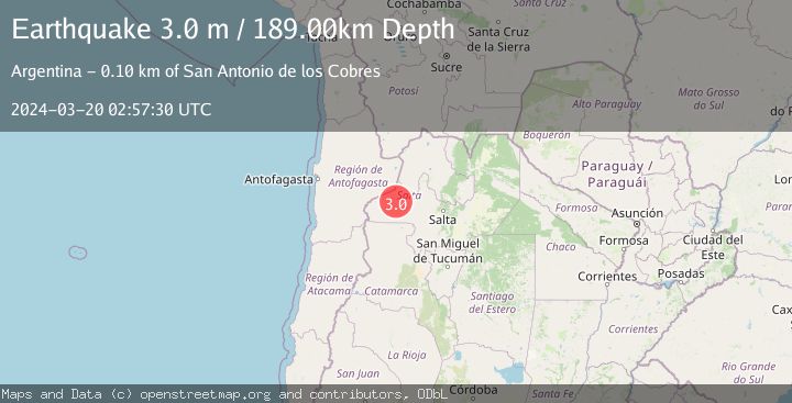 Map of SALTA, ARGENTINA