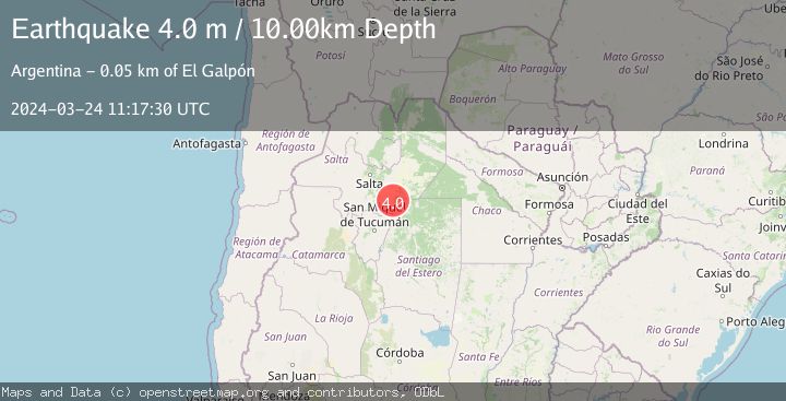 Map of SALTA, ARGENTINA