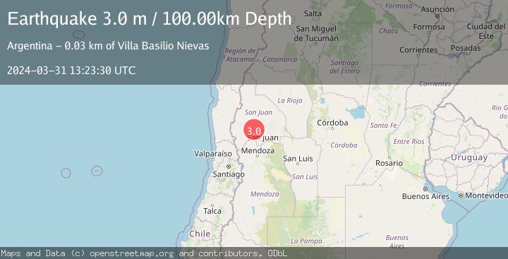Map of SAN JUAN, ARGENTINA