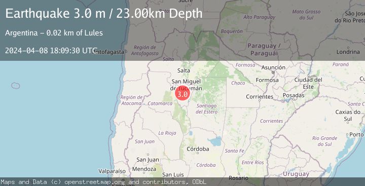Map of TUCUMAN, ARGENTINA