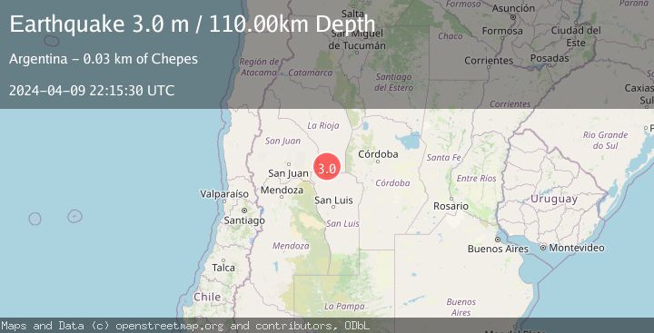 Map of LA RIOJA, ARGENTINA