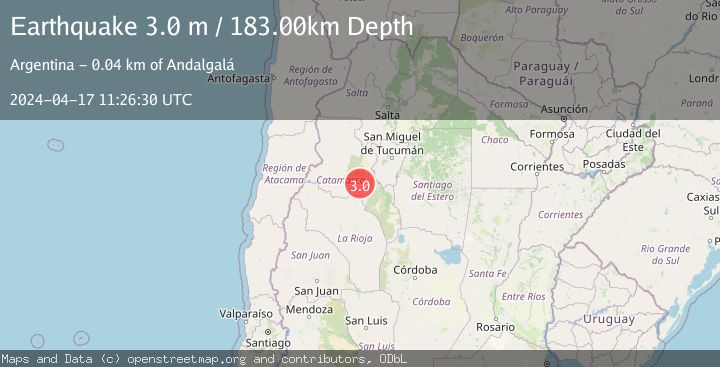 Map of CATAMARCA, ARGENTINA